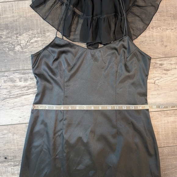 Rickie Freeman for Teri Jon Blue and Black Sheath Midi Dress - Picture 10 of 12